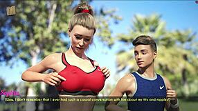 Wife and Stepmother Jog Through Neighborhood Paths and Trails