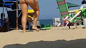 Candid On This Little 18+ Slut At The Beach