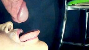 stepmom moans 'cum in my mouth after sensual bj close-up'