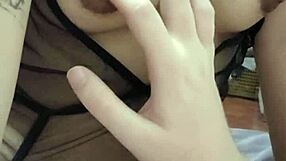 Asian's Nipples Toyed Wild Before Heavy Fuck Slam!
