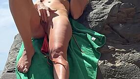 i risked public beach sex with perfect body blonde teen 18 plus feeling every thrust