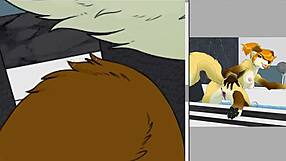 Furry girl bathtub timelapse with snaketeeth12