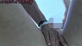 flashing pussy at pool gets student stroking