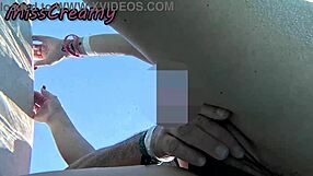 flashing pussy at pool gets student stroking