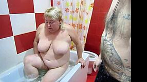 Busty Blonde Enjoys Pee On Face