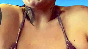 training at gym before ipanema beach in bikini