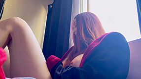 italian milf artemisia love plays with big tits while smoking