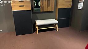 i found a perfect cock in the furniture store for risky public fun