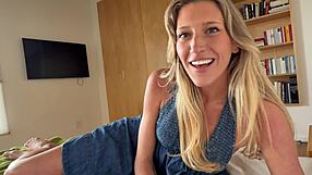 Sisters hot friend begs for creampie sex!