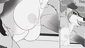 Furry girl bathtub timelapse with snaketeeth12