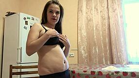 A Beauty With Big Tits Enjoys Unusual Masturbation