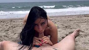 Extreme fucking on a nudist beach