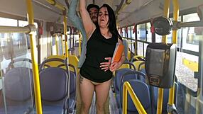 pretty brazilian teen gets rough banged on public bus