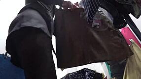 i spy her pantyhose ass peeking under skirt with hidden cam