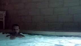 muscle man in public jacuzzi wants you to join