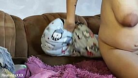 cute pregnant teen rubs clit and fingers tight asshole