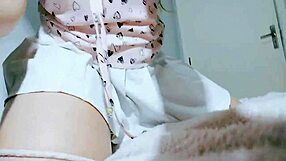 Just a cute girl in white skirt does tongue fetish