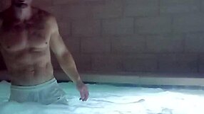 muscle man in public jacuzzi wants you to join