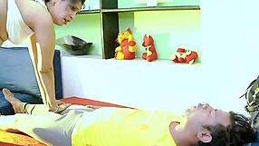 mature indian milf gives sensual massage then fucks hard