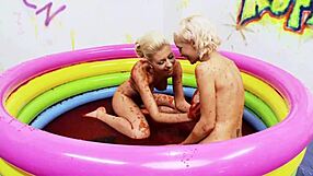 Christine and Lou Lou lick jam off nipples
