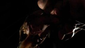 Burning wax punishment for an immobilized bondage fucked slave