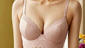 sweet asian models pose cute in sexy lingerie
