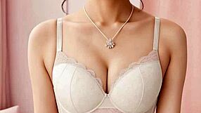 sweet asian models pose cute in sexy lingerie