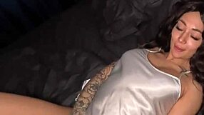 caught hot neighbor jerking off then fucked hard and cummed twice