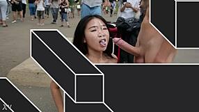 Public facial ai girls get huge cumshot