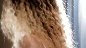smalltits euro model gets sprayed with jizz