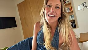 Sisters hot friend begs for creampie sex!
