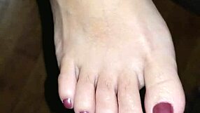 Creamy Toes And Feet Blasted With Cum