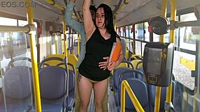 pretty brazilian teen gets rough banged on public bus