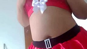 mamae noel safada exibindo bucetinha pra ganhar peru