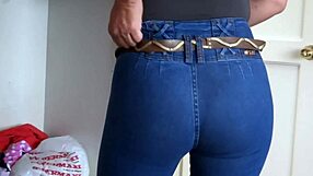 Stepmother gives me permission to jerk off watching her show off