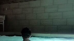 muscle man in public jacuzzi wants you to join