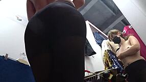 i spy her pantyhose ass peeking under skirt with hidden cam