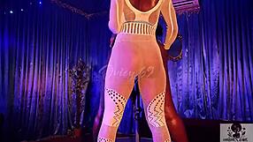 sexy striptease with my roomie for a high roller