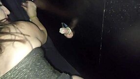 Married slut at gloryhole with strangers