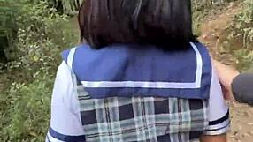 Latina Caught Alone In Forest With Stranger