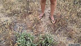 Compilation Of Daring Beach Couple Showing Pussy And Cock