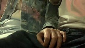 I show my cock on the public bus and she touches it