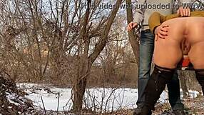 hot stepmom pees with me outside today