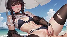 megumins first anal sex during vacation in konosuba ai porn