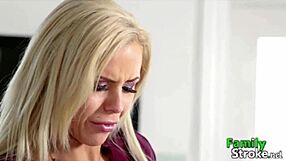 Bombshell Stepmom Eating Stepson Jizz After Fun