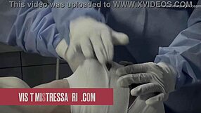 dominatrix mistress april gives medical penis torment to patient