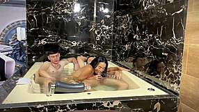 sexy latina accepts her friends invitation. They fuck her hard