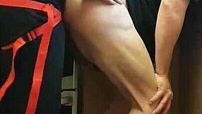 Pegging my boyfriend in kitchen cornfield and bathroom with atm