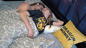 I agree to share a bed with my stepfather and he fucks me in the ass under the covers