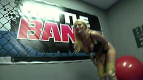 Sophie Dee Works Out In Gym Before Big Fight